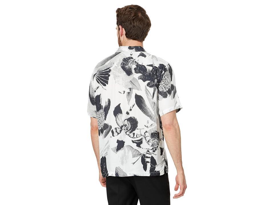 AllSaints Frequency Short Sleeve Shirt (Off Men's Clothing Product Image