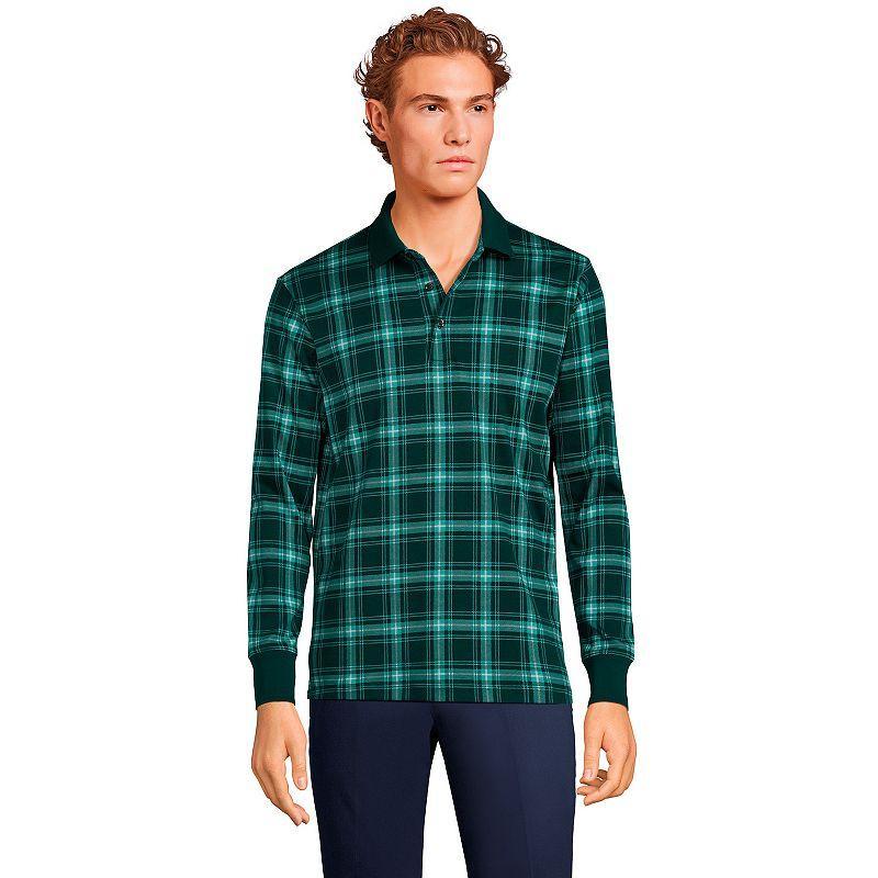 Men's Lands' End Soft Supima Polo, Size: Medium, Vintage Amber Product Image