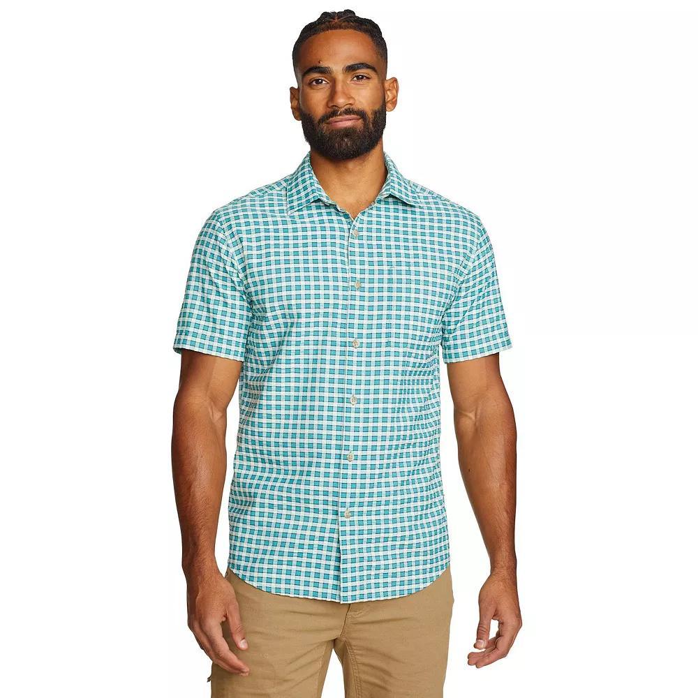 Big & Tall Eddie Bauer Short Sleeve Seersucker 2.0 Shirt, Men's, Size: XXL Tall, Green Product Image