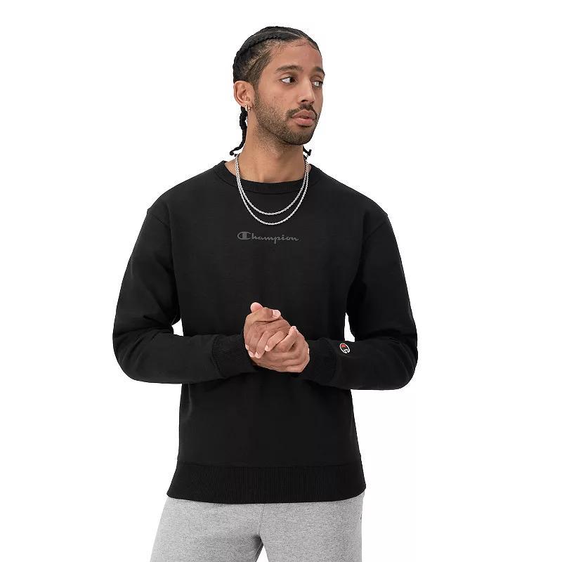 Men's Champion® Powerblend Graphic Sweatshirt, Size: Medium, Oxford Gray Product Image