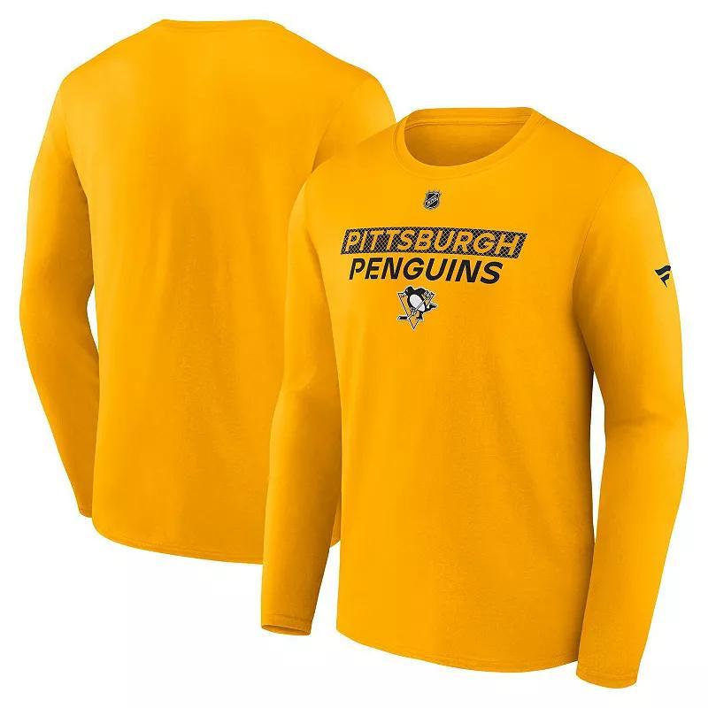 Men's Fanatics Heather Gray Oklahoma Sooners Badging Long Sleeve T-Shirt, Size: Medium, Grey Product Image