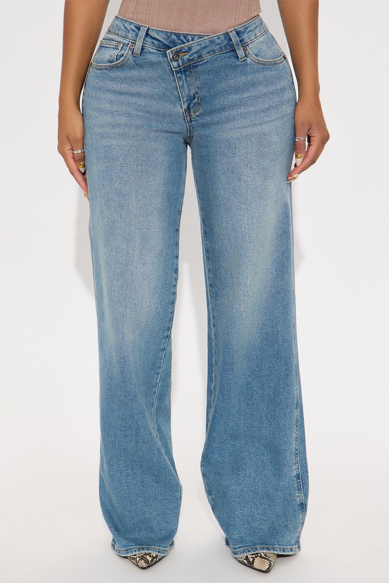 Eastside Low Rise Crossover Wide Leg Jean - Vintage Wash Product Image
