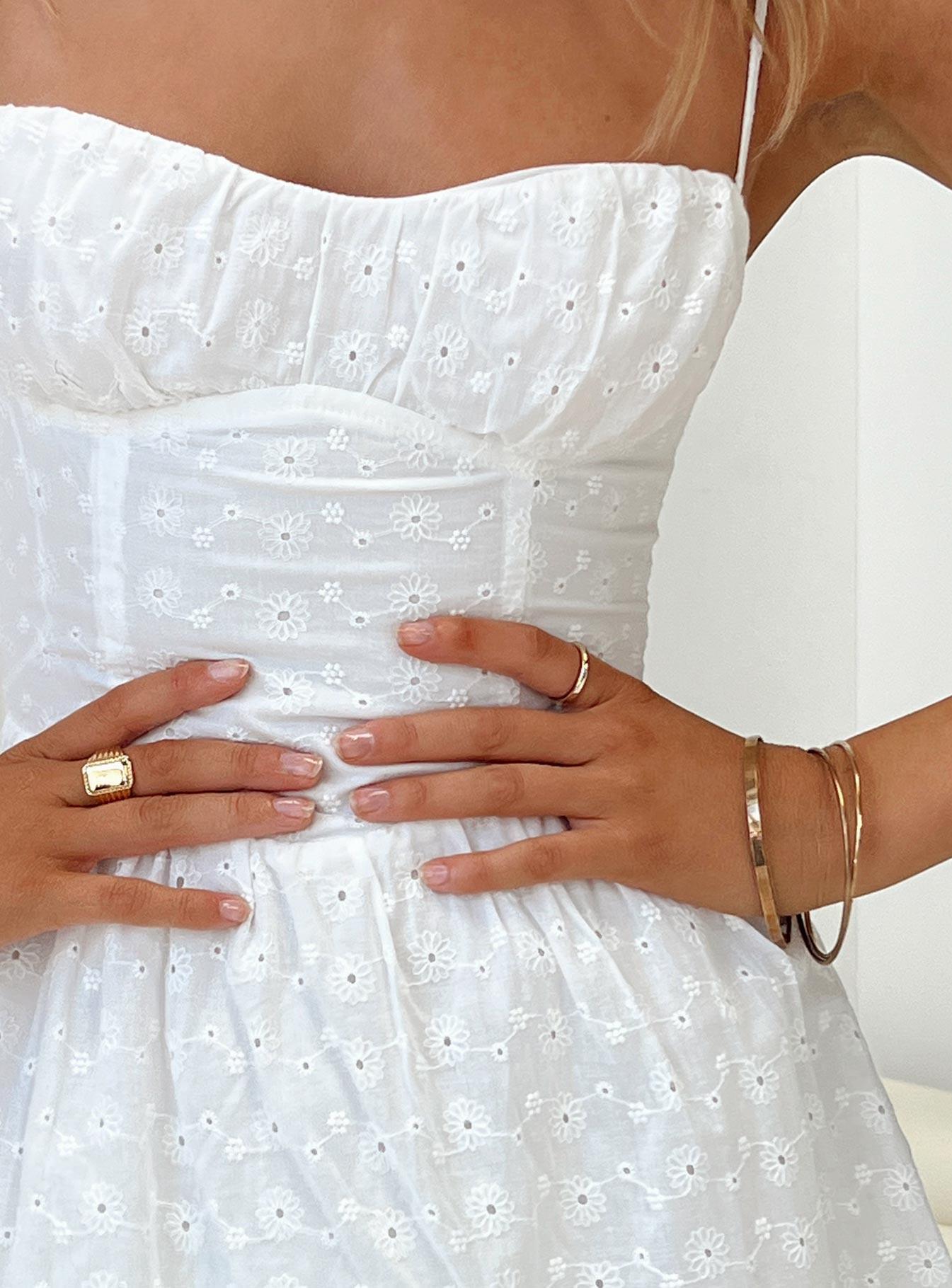 Mckilah Mini Dress White Product Image