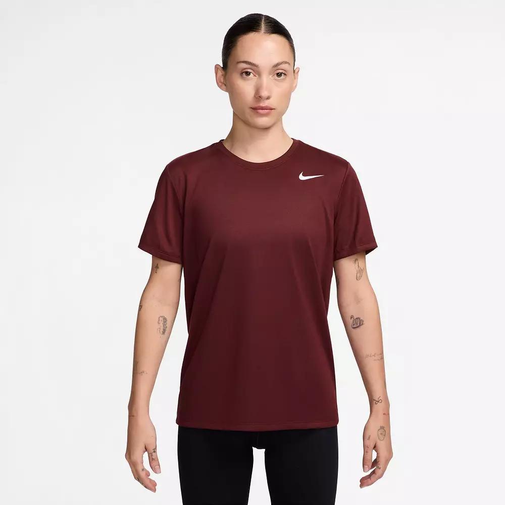 Women's Nike Dri-FIT Tee, Size: Medium, Dark Team Red Product Image