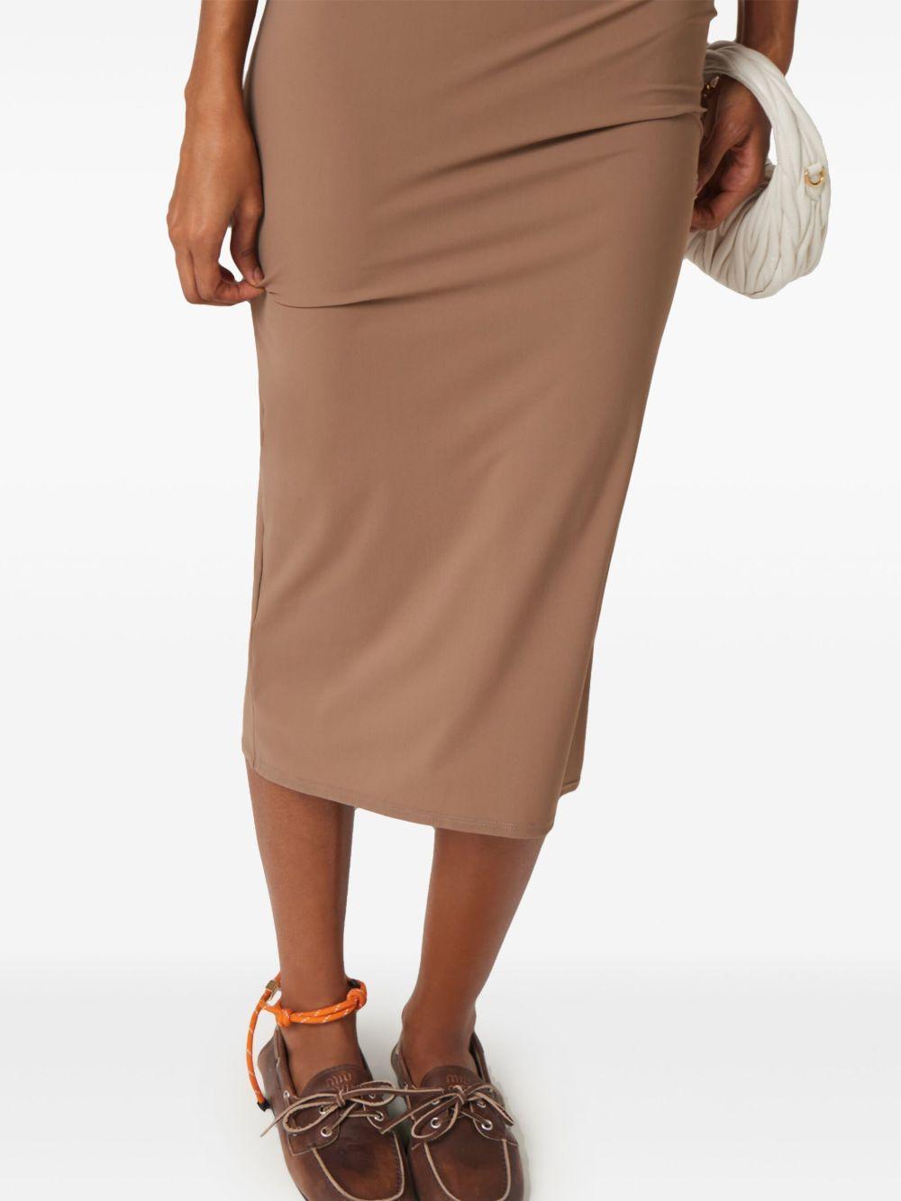 logo-print jersey midi dress Product Image