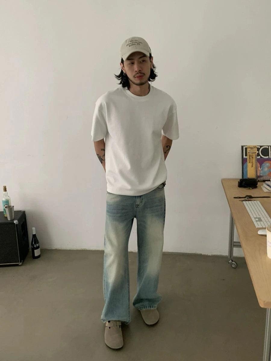 RT No. 18734 BLUE DENIM STRAIGHT JEANS Product Image