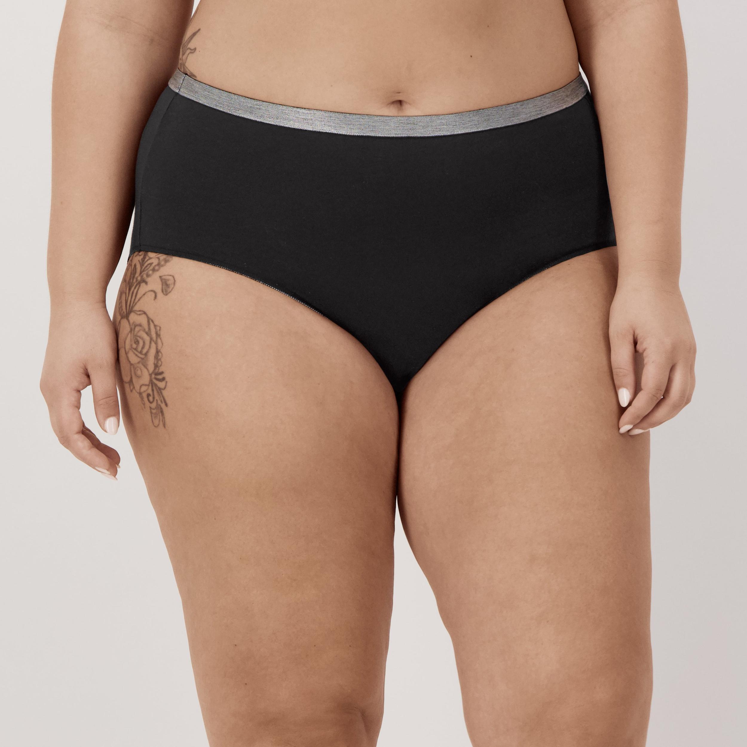 Hanes Just My Size Womens Stretch Cotton Brief Underwear, 5-Pack (Plus ) Assorted 14 Product Image