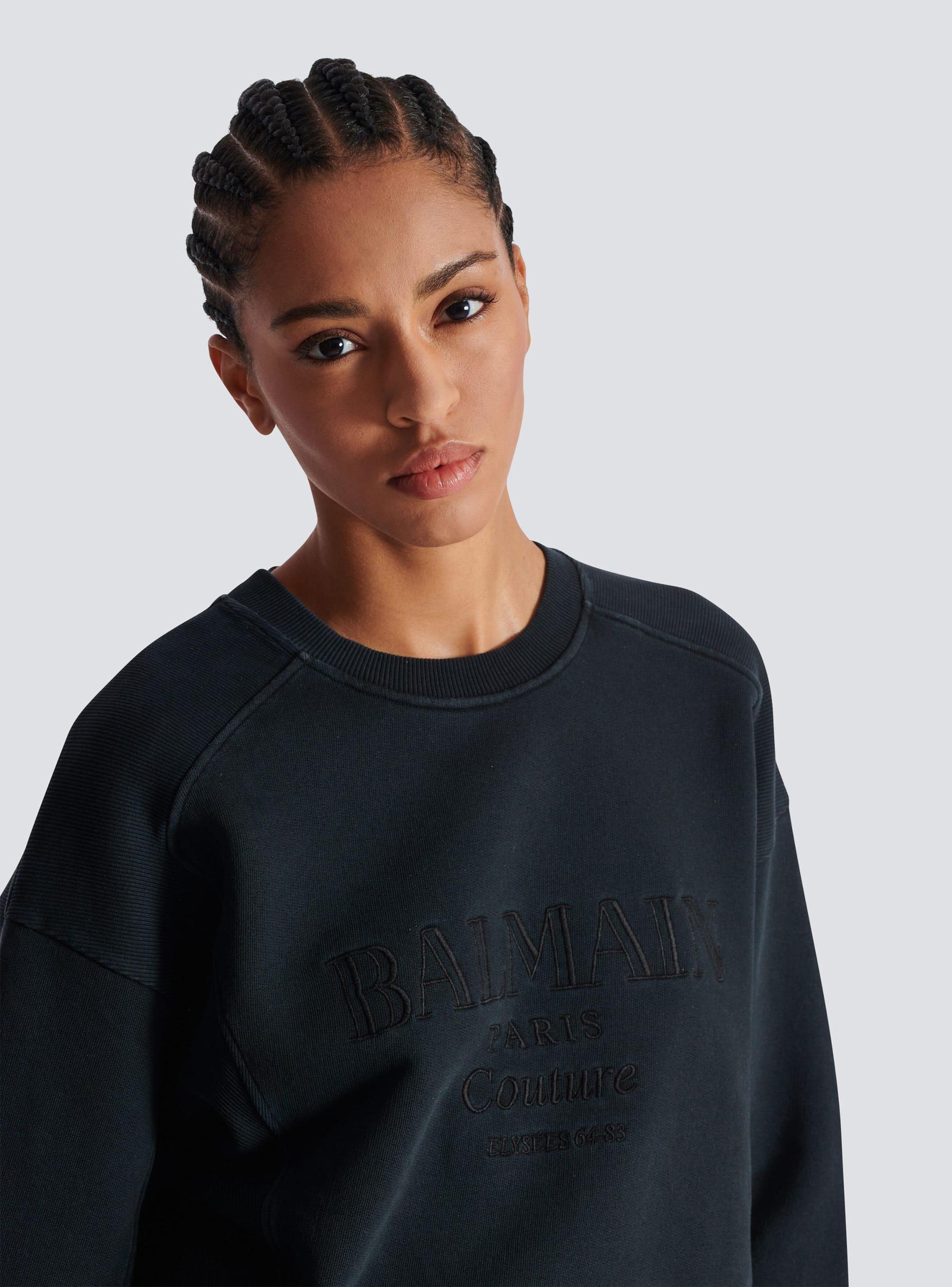 Balmain Couture embroidered sweatshirt Product Image