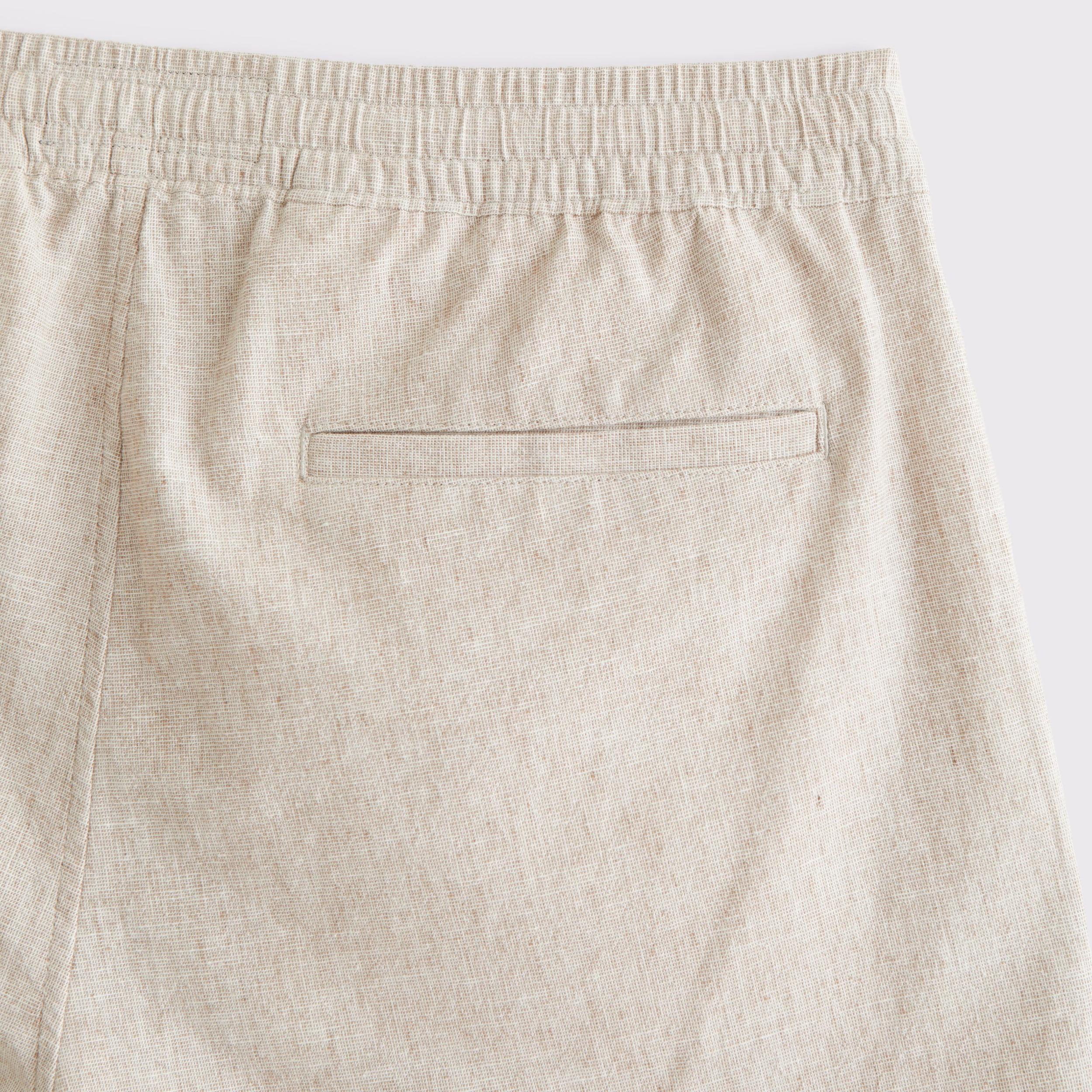 Linen-Blend Pull-On Short Product Image