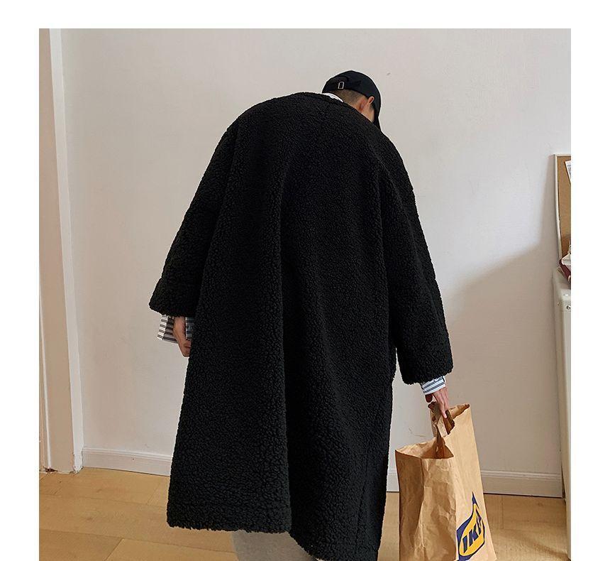 Long-Sleeve Plain Fleece Jacket Product Image