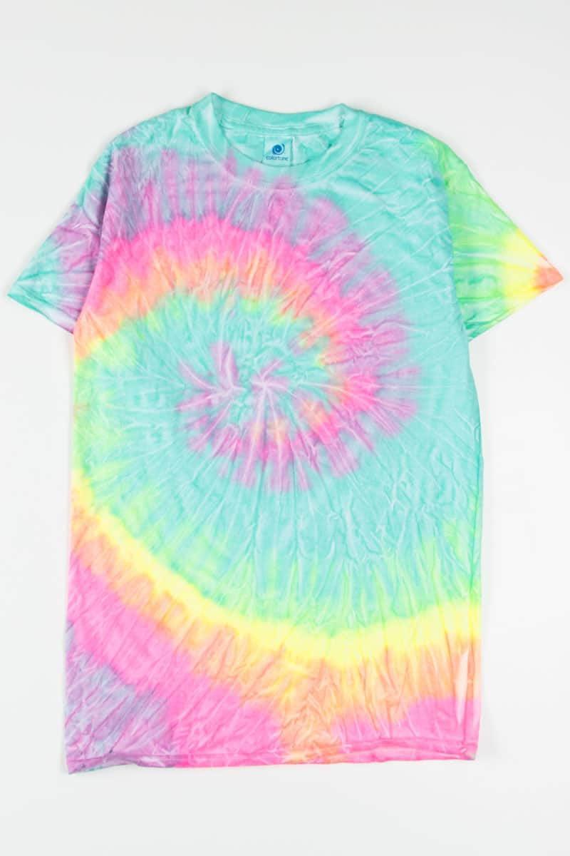 Minty Rainbow Tie Dye Shirt Product Image