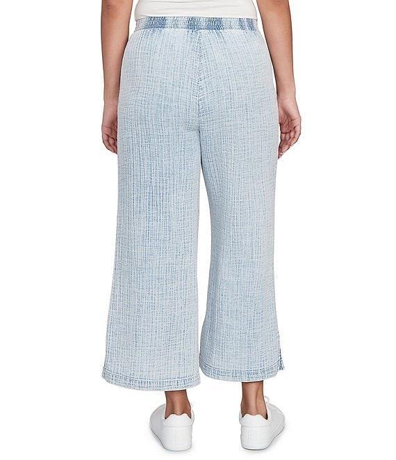 Ruby Rd. Petite Size Cotton Gauze Wide-Leg Pull-On Pants Product Image