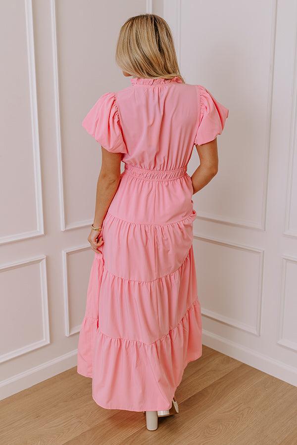 Simply Sweet Maxi Dress in Pink Product Image