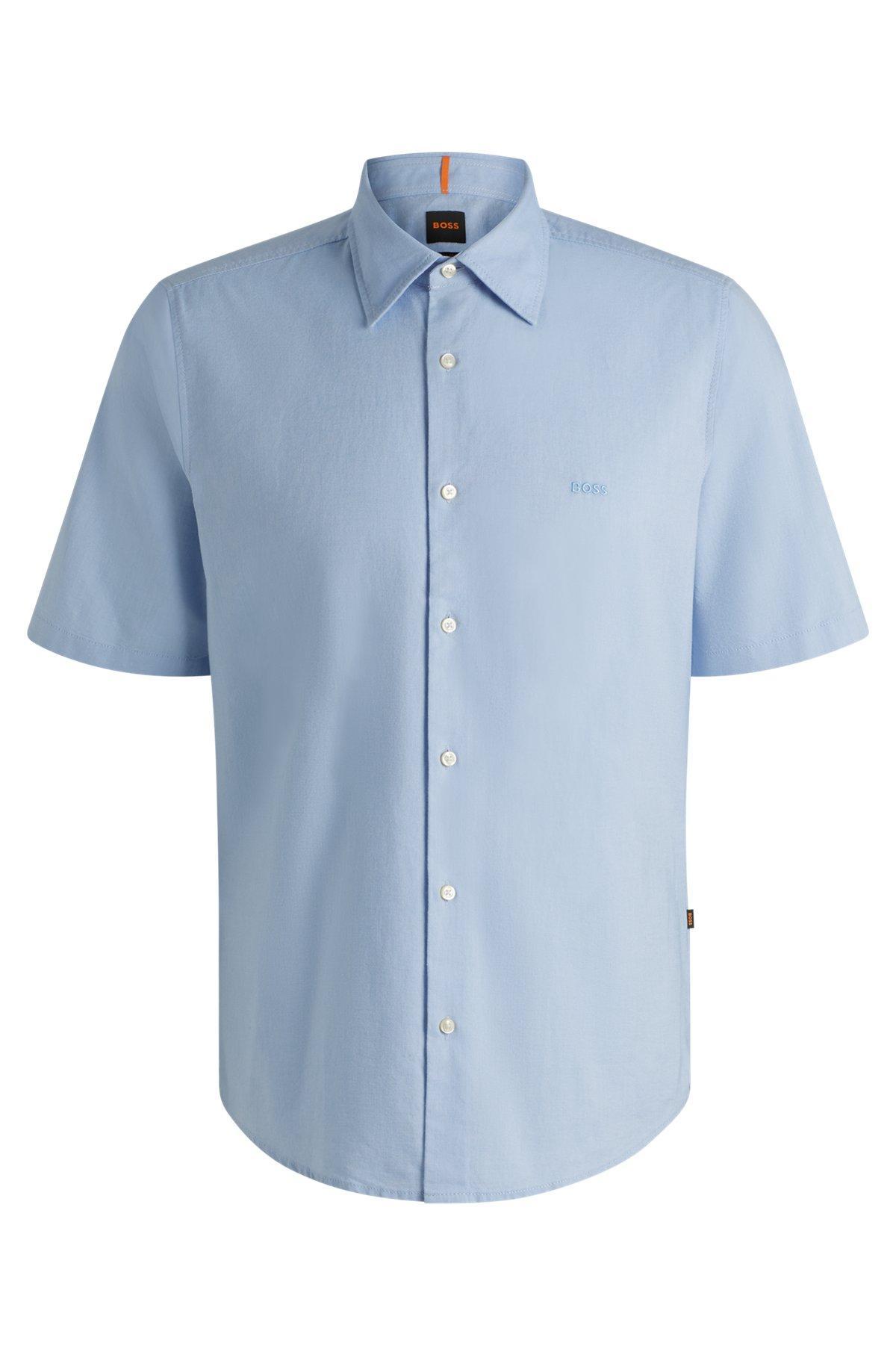 Regular-fit shirt in Oxford cotton Product Image