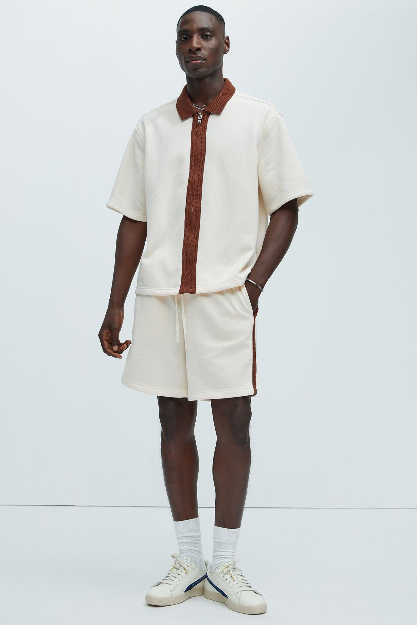 Luka Relaxed Shorts - Cream/combo Product Image