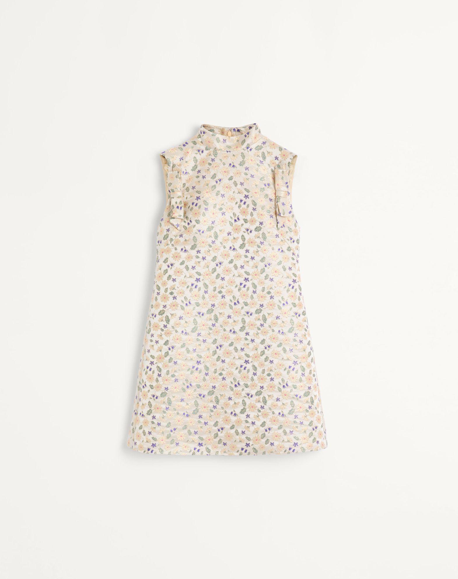 Short Dress In Garden Lurex Jacquard Product Image