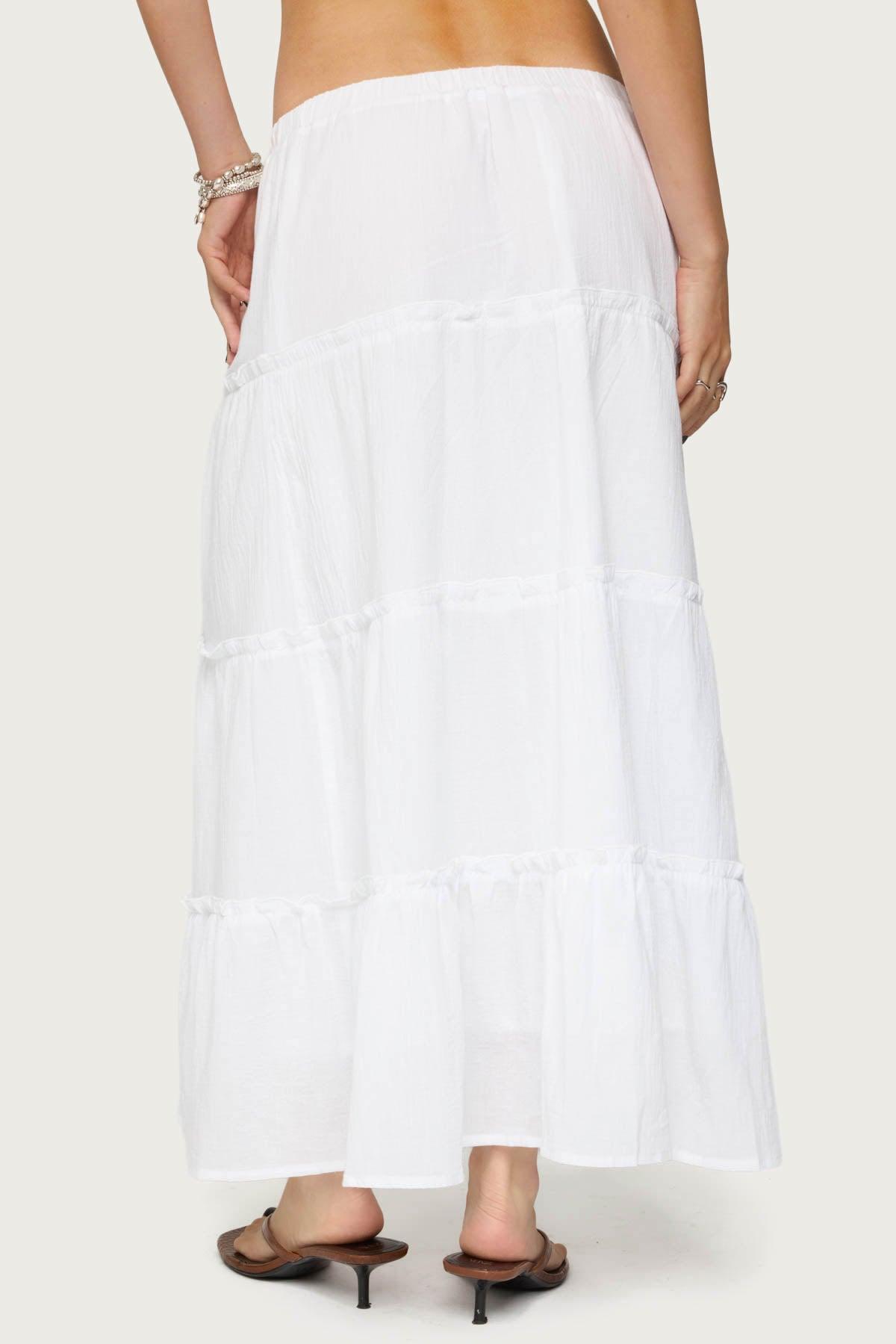 Petite Charlotte Tiered Maxi Skirt Product Image