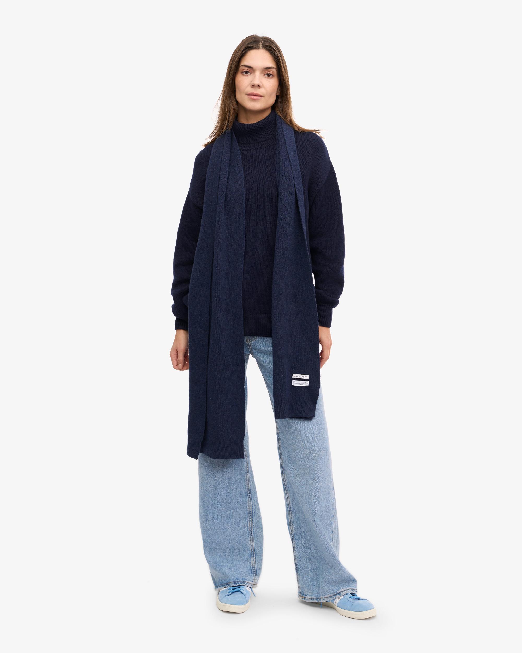 Merino Wool Scarf - Oxblood Red Product Image