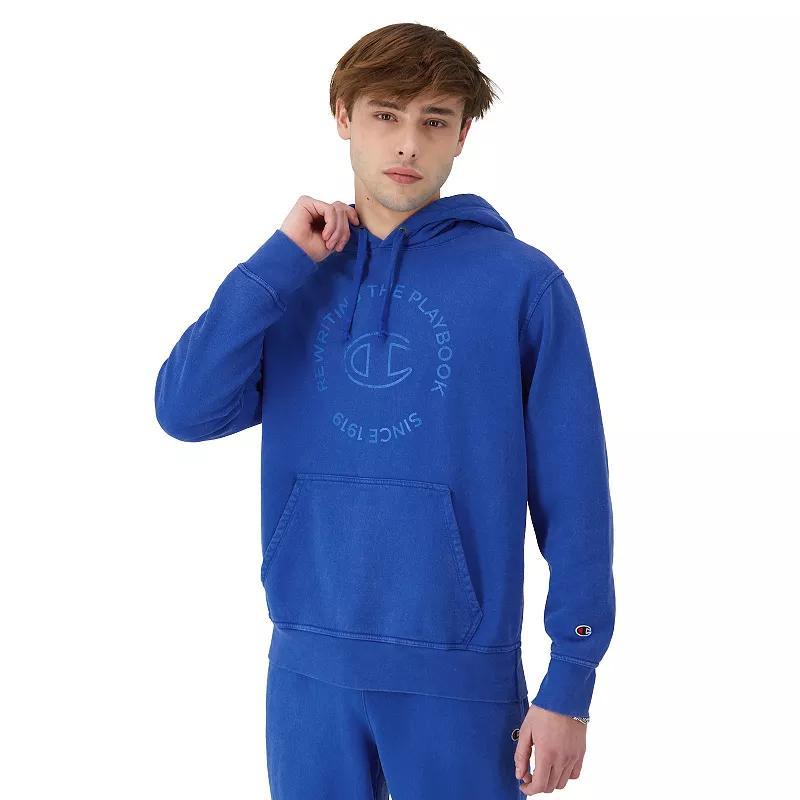 Men's Champion® Mineral Dye Graphic Hoodie, Size: Large, Black Product Image