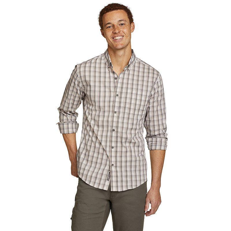 Big & Tall Eddie Bauer Long Sleeve Voyager Flex Shirt, Men's, Size: Large Tall, French Blue Product Image