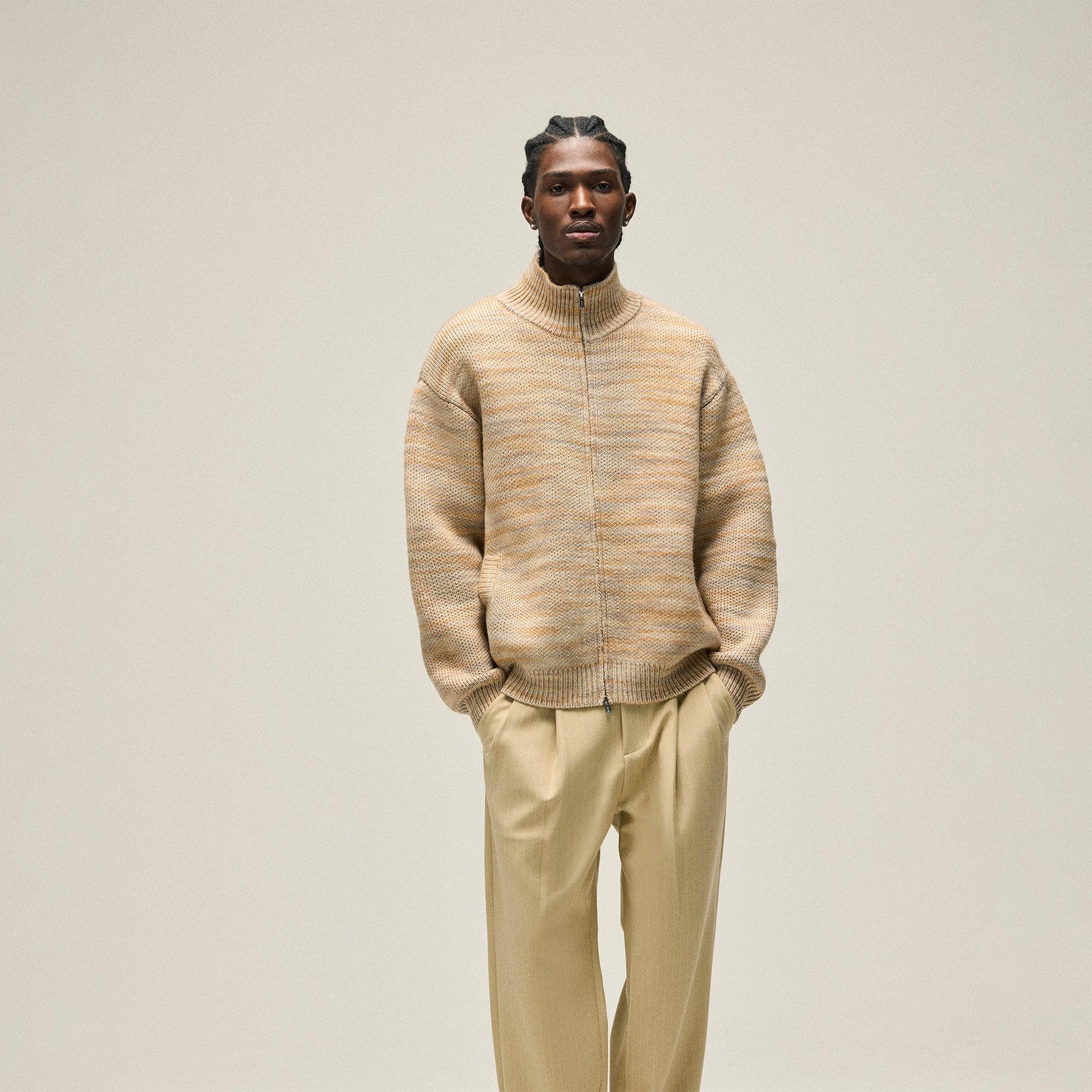 Kith Space Dye Wyona Full Zip Sweater - Maitake Male Product Image