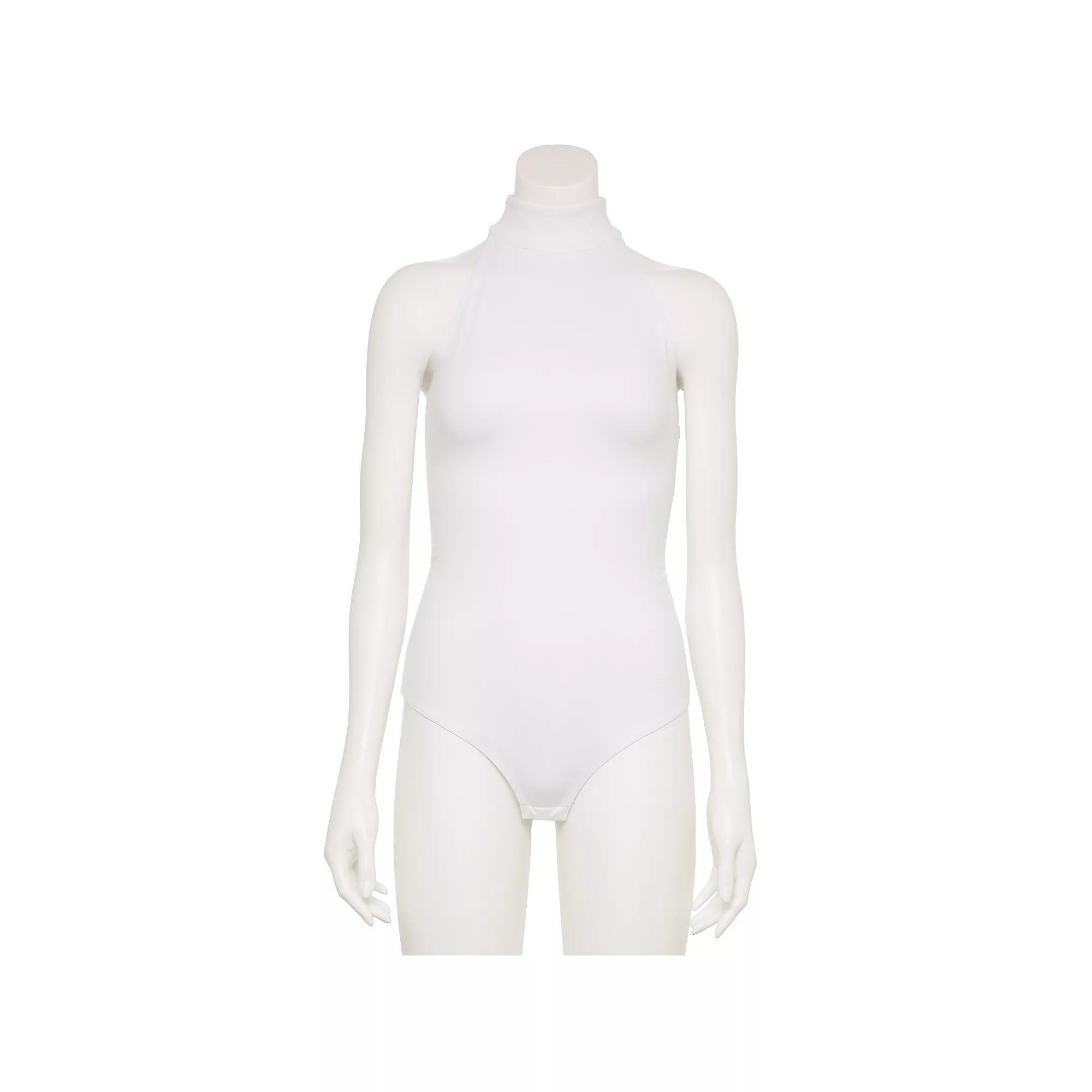 Women's FLX Affirmation Mockneck Sleeveless Bodysuit, Size: XS, Modern White Product Image