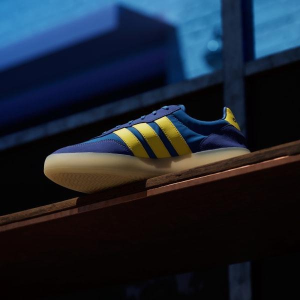 adidas Barreda Decode Men's Sportswear Shoes, Size: 12, Utility Yellow Blue Product Image