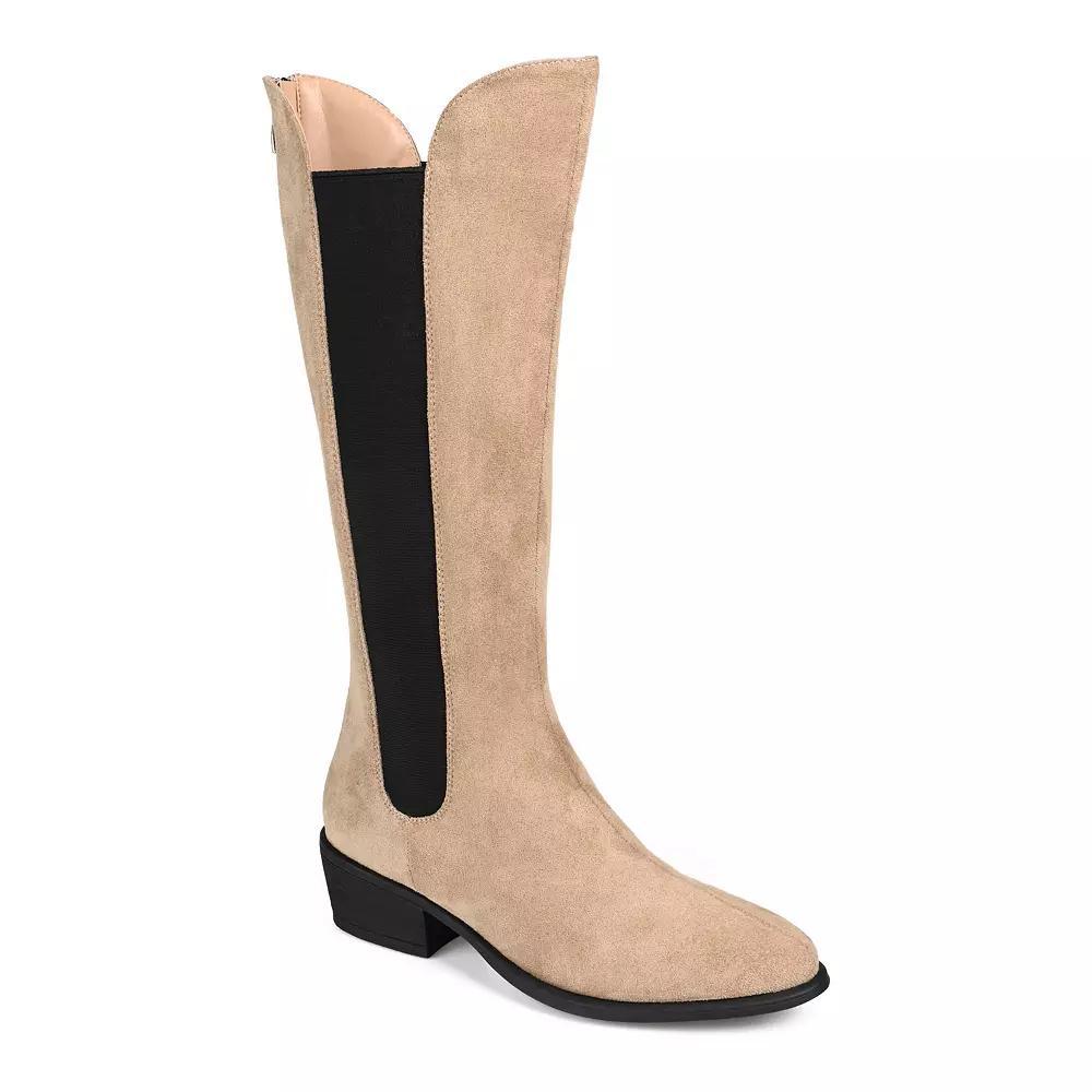 Journee Celesst Women's Knee-High Boots, Size: 6.5 Wc, Brown Product Image