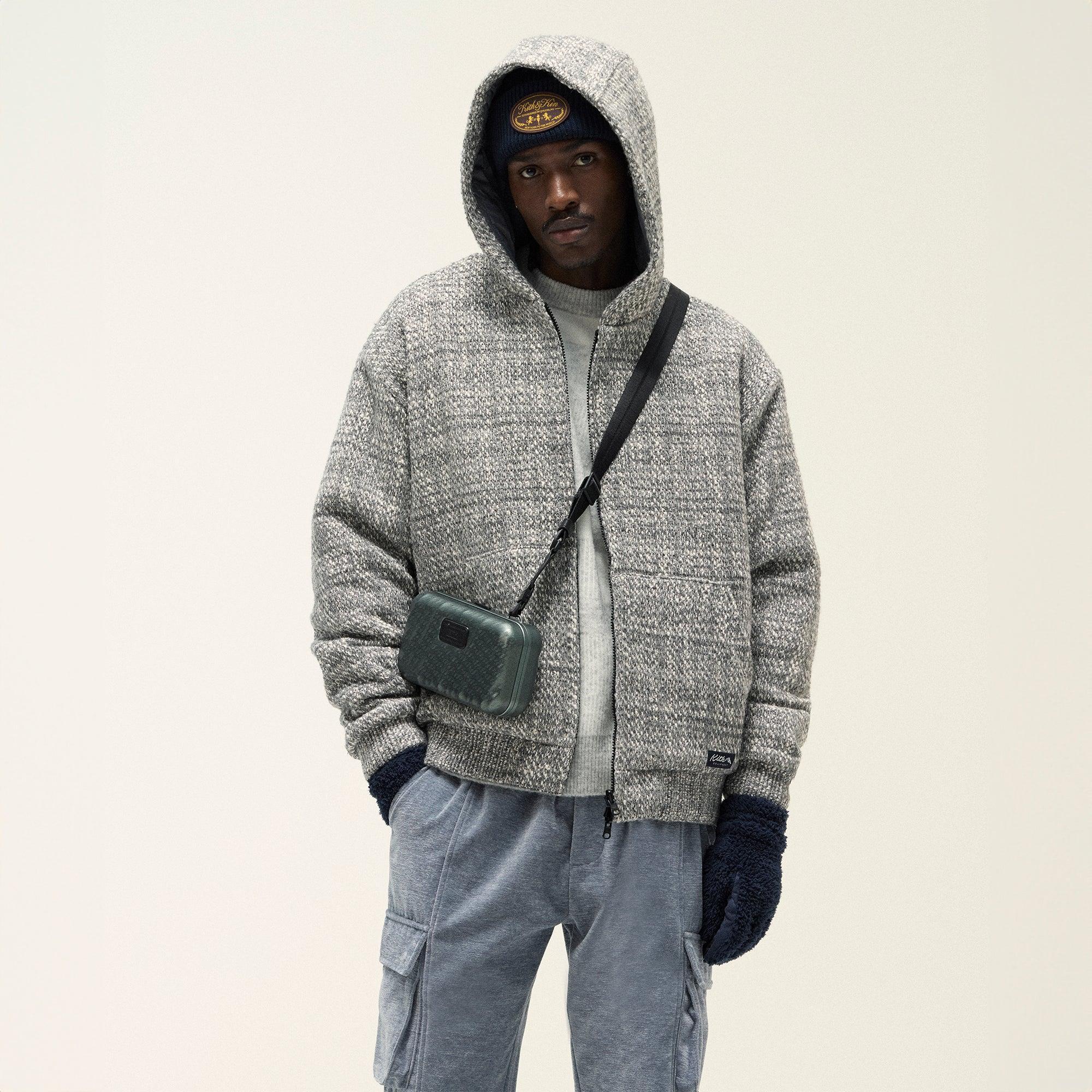 Kith Textured Tweed Sierra Hoodie - Fin Male Product Image