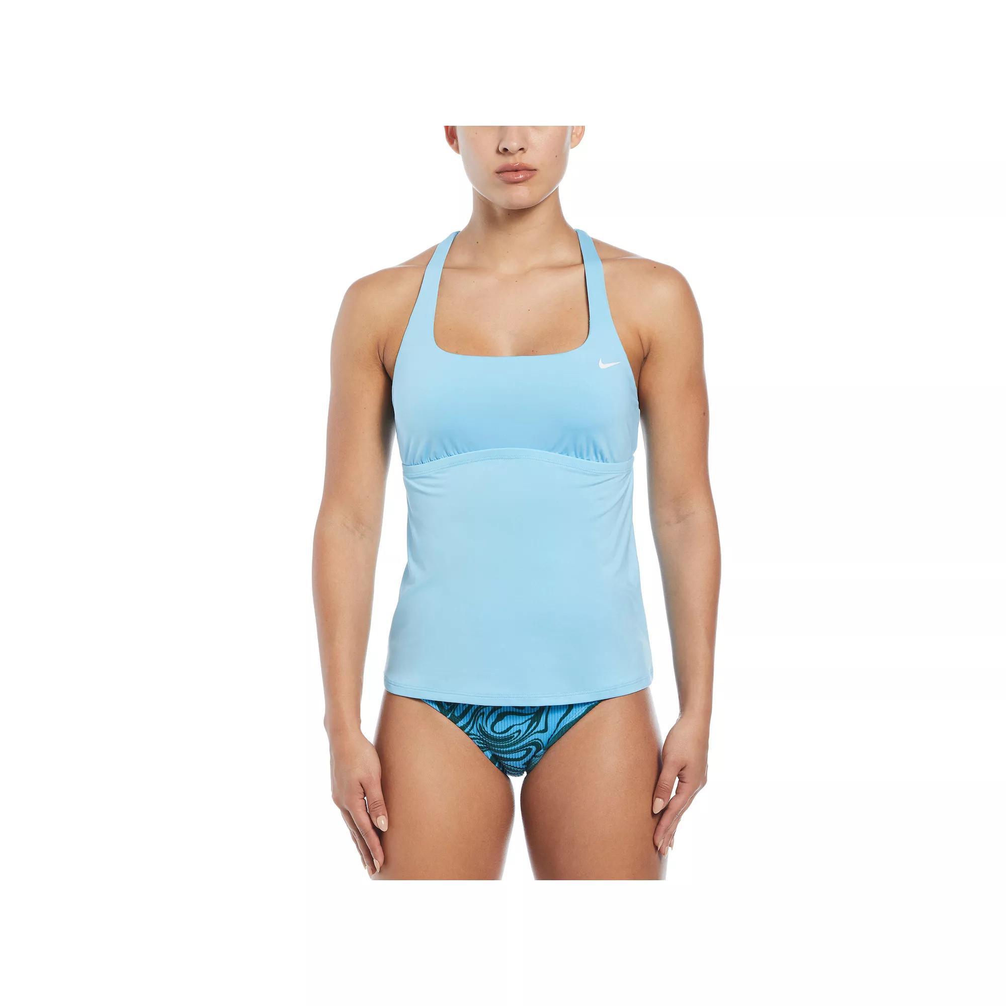 Women's Nike Essential Square Neck Swim Tankini, Size: Medium, University Blue Product Image