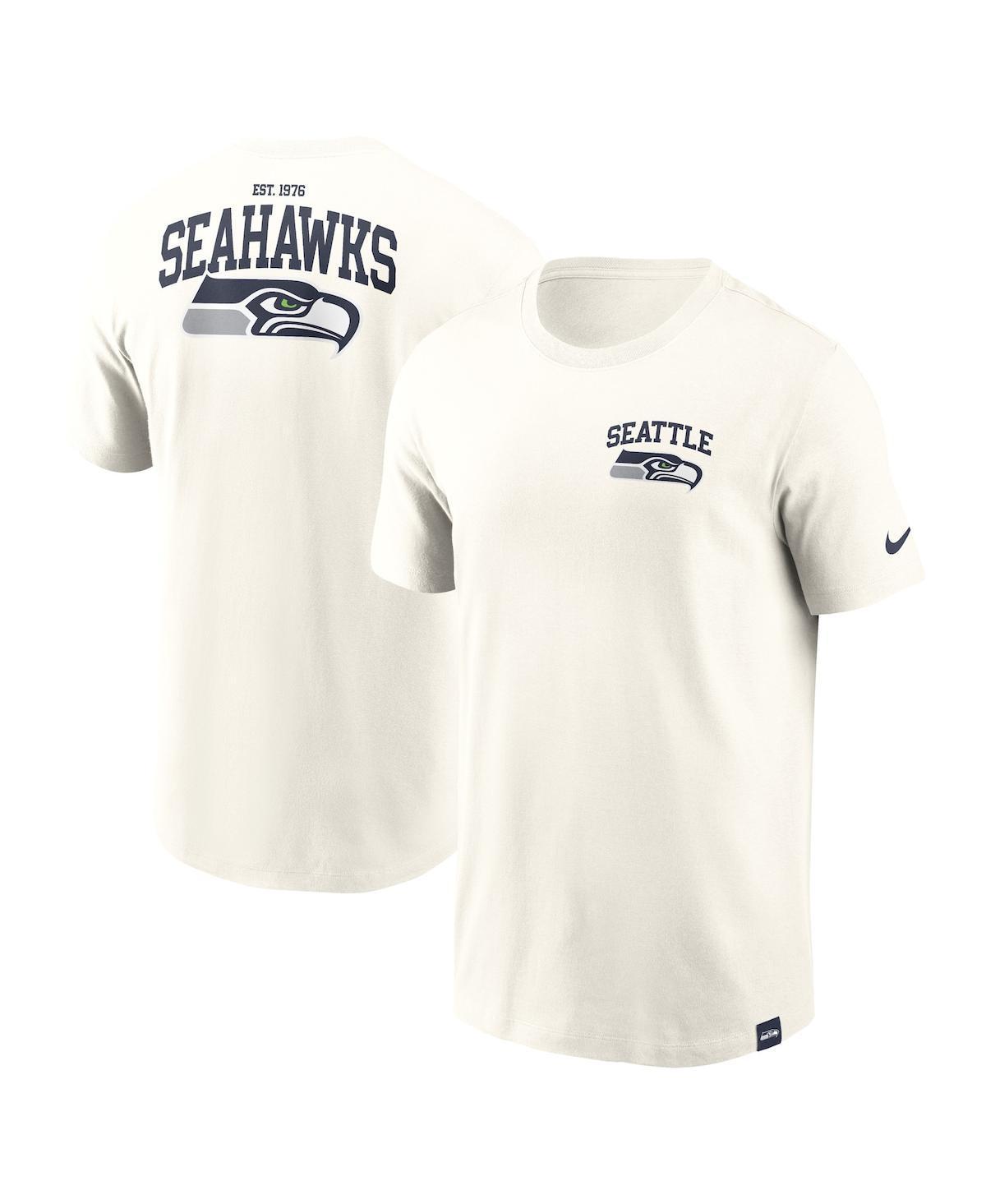 Men's Nike Cream Seattle Seahawks Blitz Essential T-Shirt, Size: 2XL, Beige Product Image