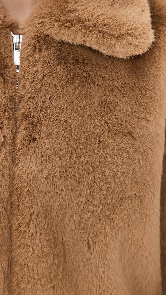 Good American Faux Fur Collared Coat | Shopbop Product Image