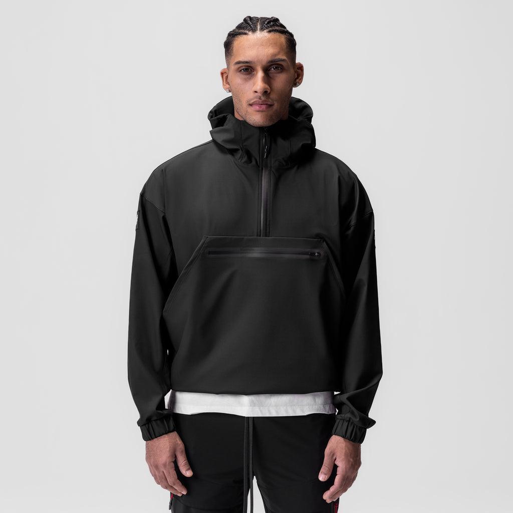 0717. Weather-Ready Anorak Jacket - Black "Patch" Product Image