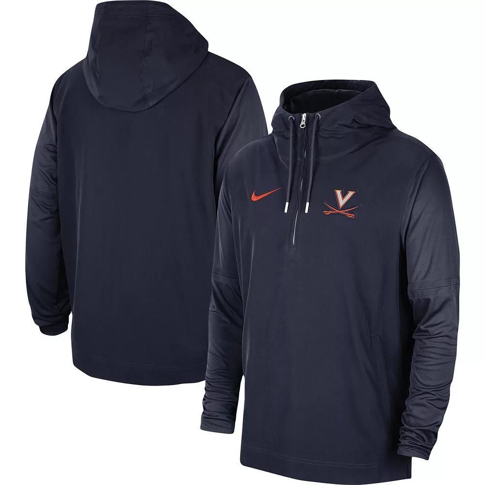 Men's Nike Scarlet Ohio State Buckeyes 2023 Coach Half-Zip Hooded Jacket, Size: Medium, Red Product Image