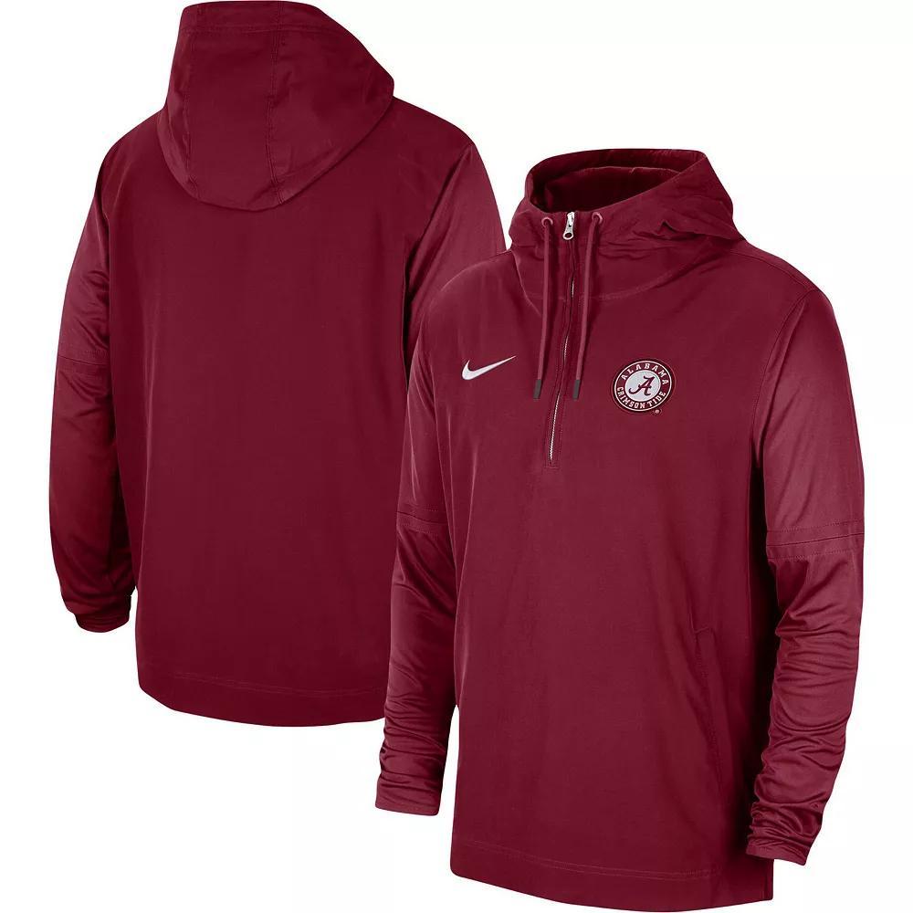Mens Nike Penn State Nittany Lions 2023 Sideline Player Quarter-Zip Hoodie Jacket Blue Product Image