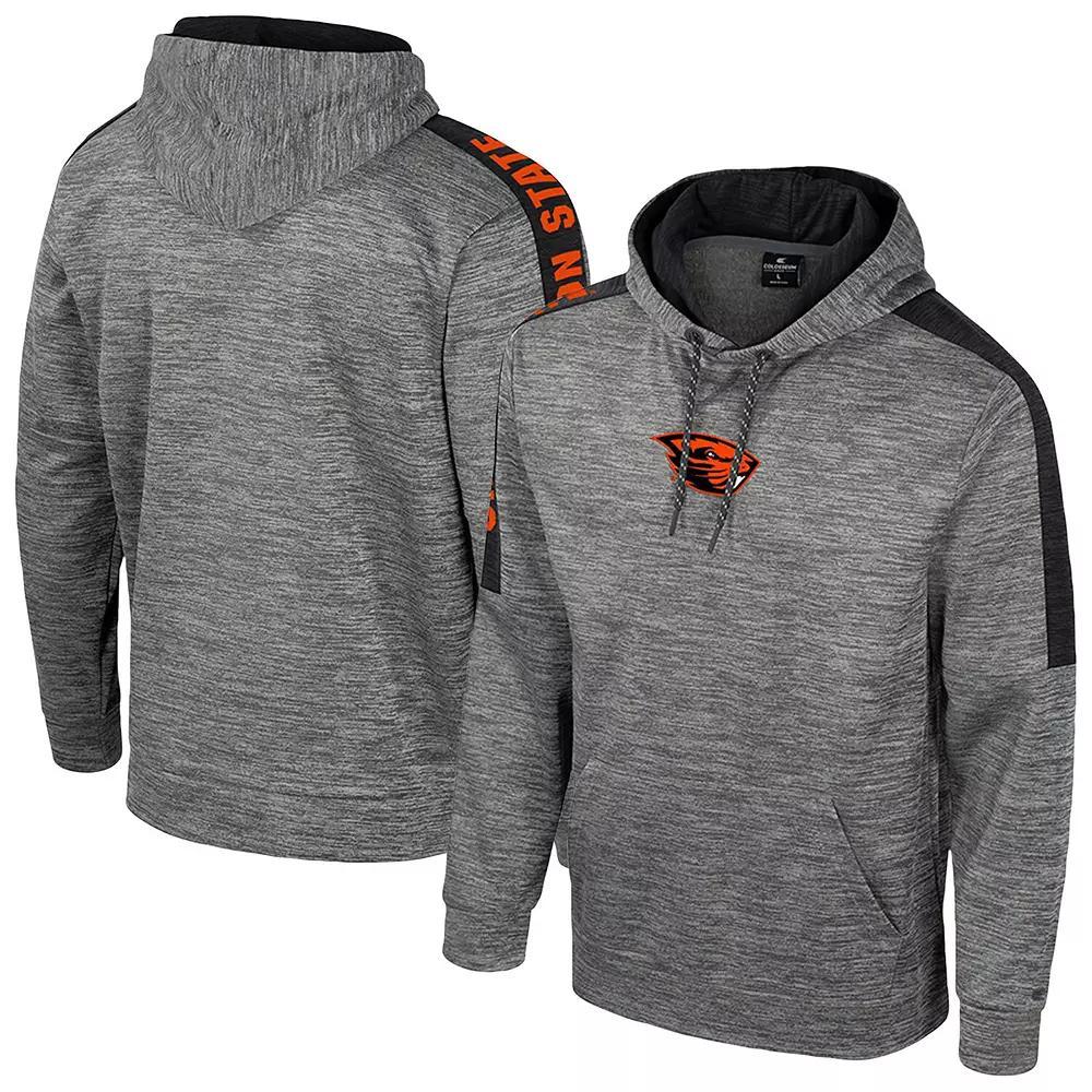 Men's Colosseum Heather Gray Oregon State Beavers Dozer Pullover Hoodie, Size: Medium, Grey Product Image