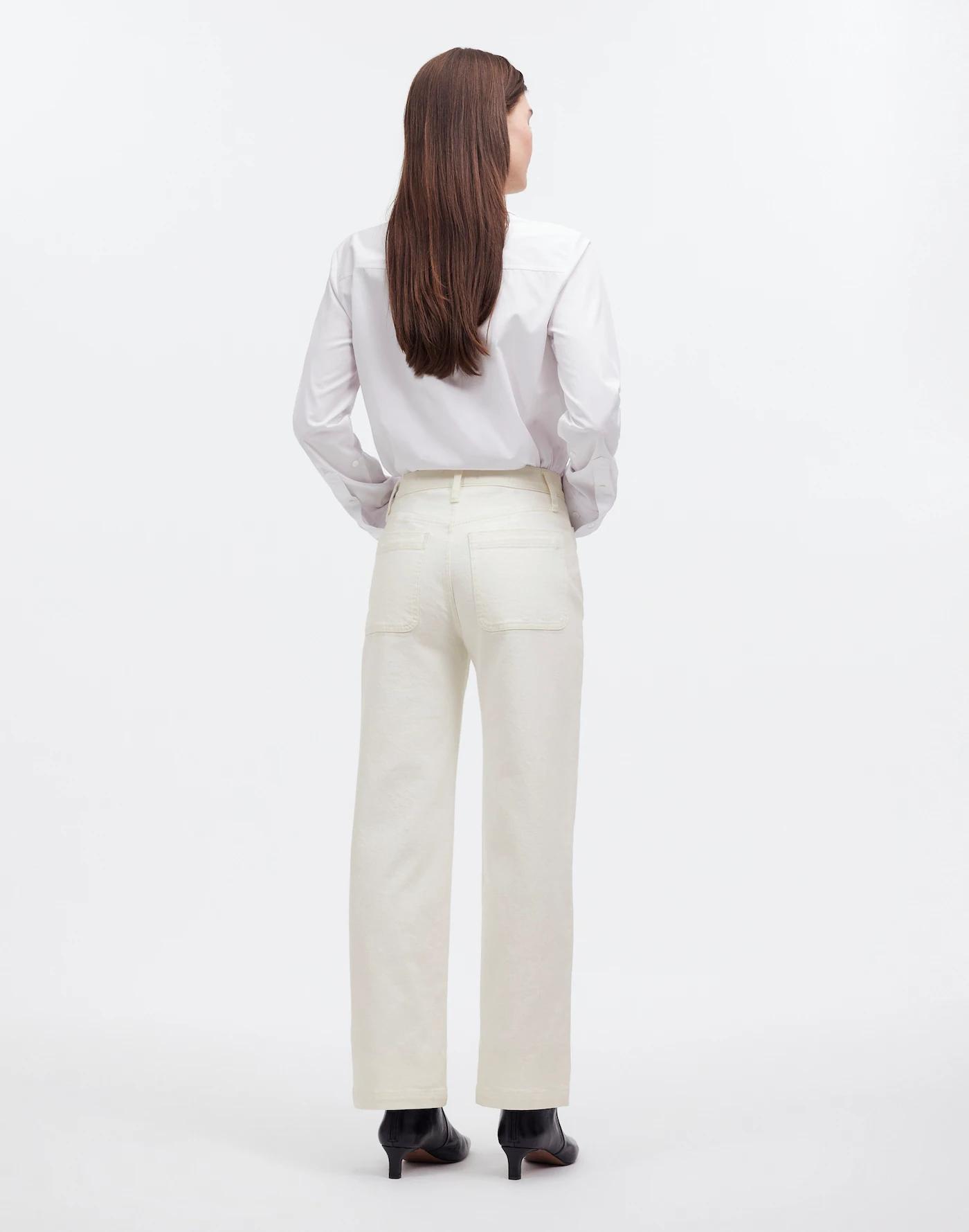 The Petite Emmett Wide-Leg Full Length Jean: Patch Pocket Edition Product Image