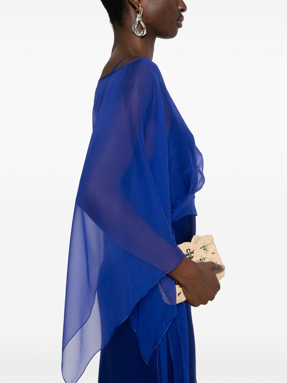 detachable-cape maxi dress Product Image