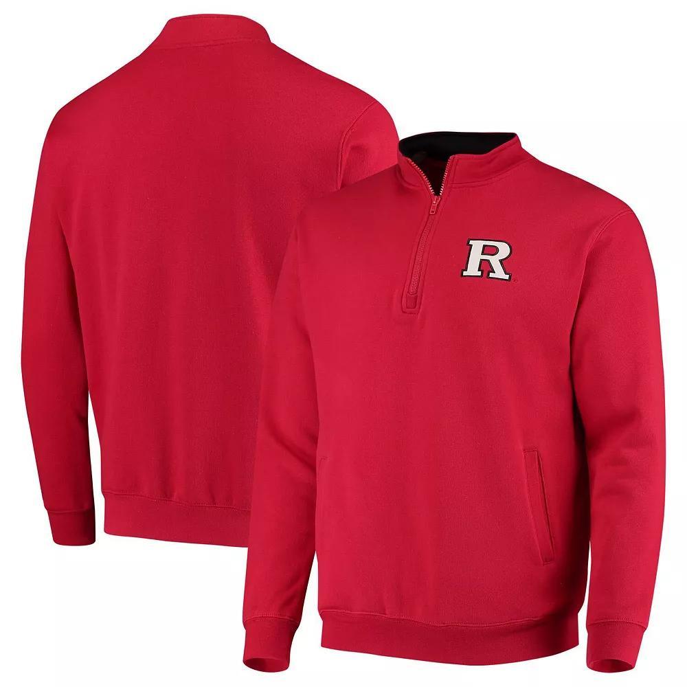 Men's Colosseum Scarlet Rutgers Scarlet Knights Tortugas Logo Quarter-Zip Jacket, Size: Large, Red Product Image
