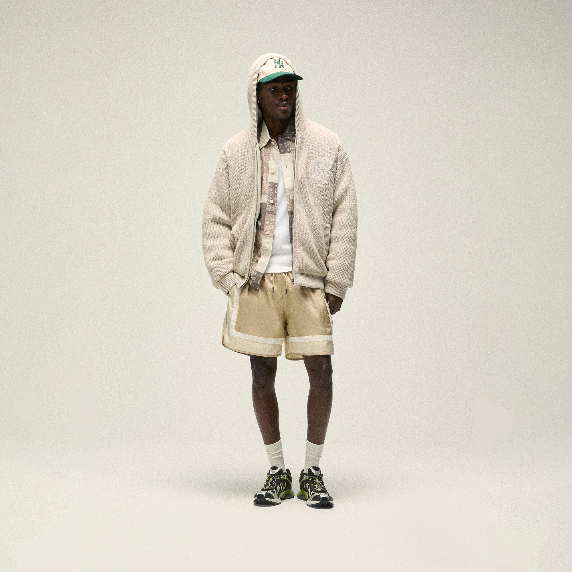 Kith Reversible Rib Knit Sierra Hoodie - Grain Male Product Image