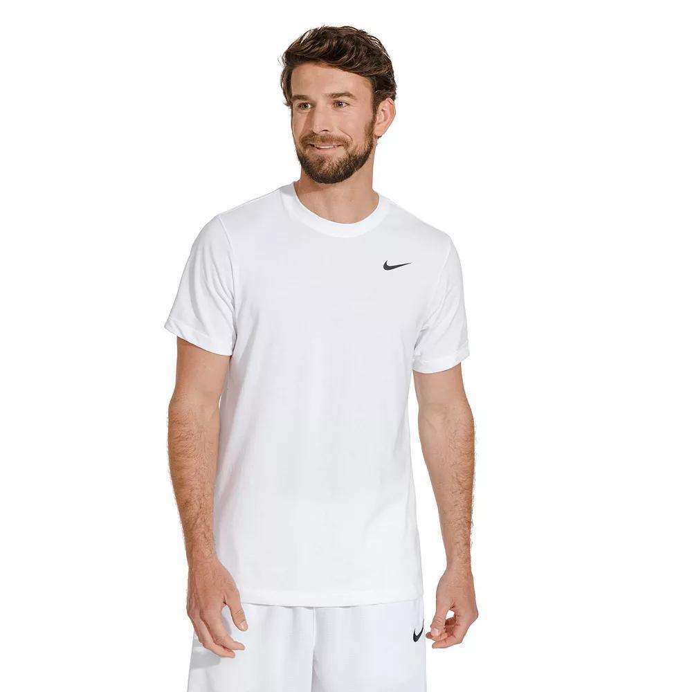 Men's Nike Dri-FIT Training Tee, Size: XXL, White Black Product Image
