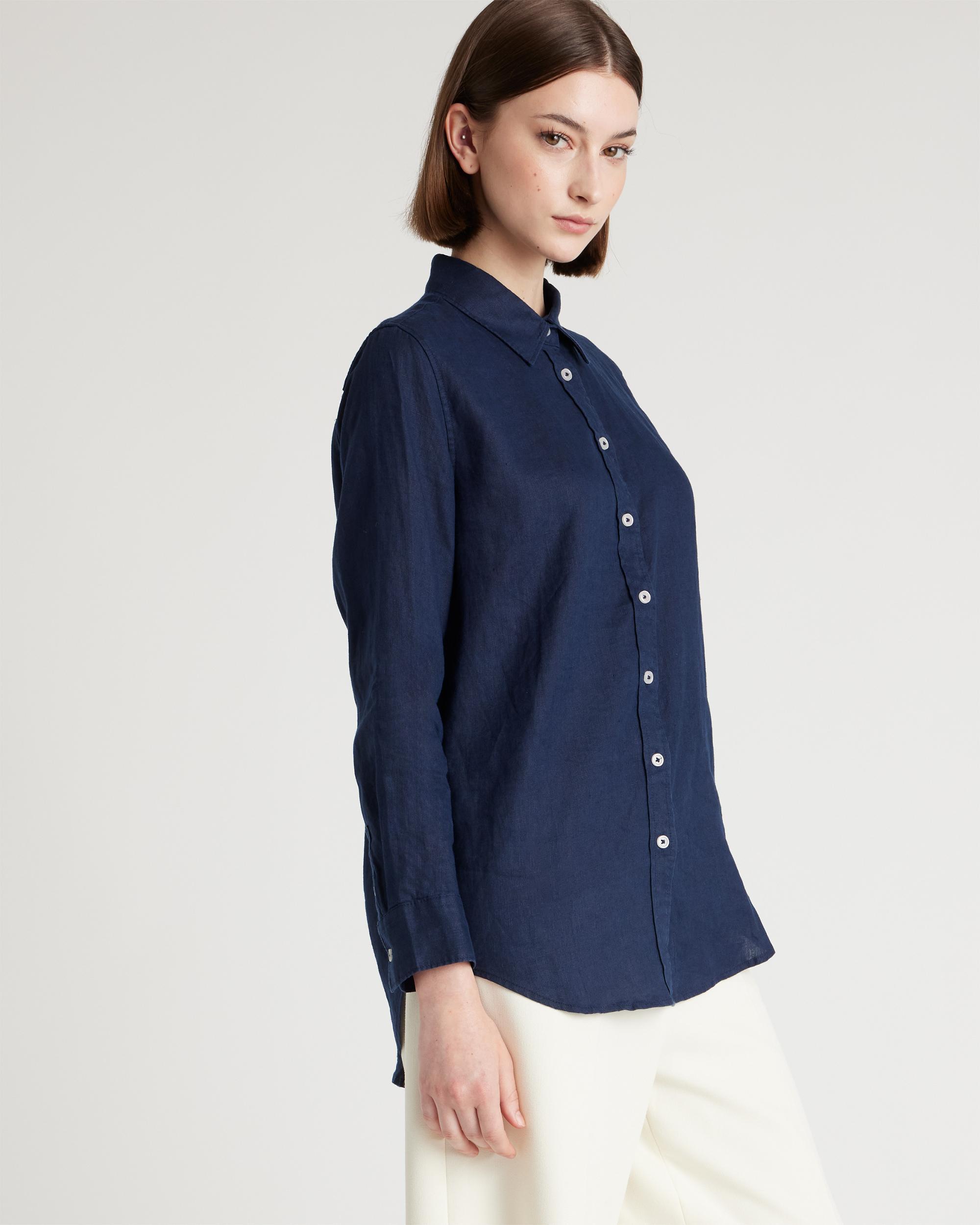 Quince | Women's 100% European Linen Long Sleeve Shirt Product Image
