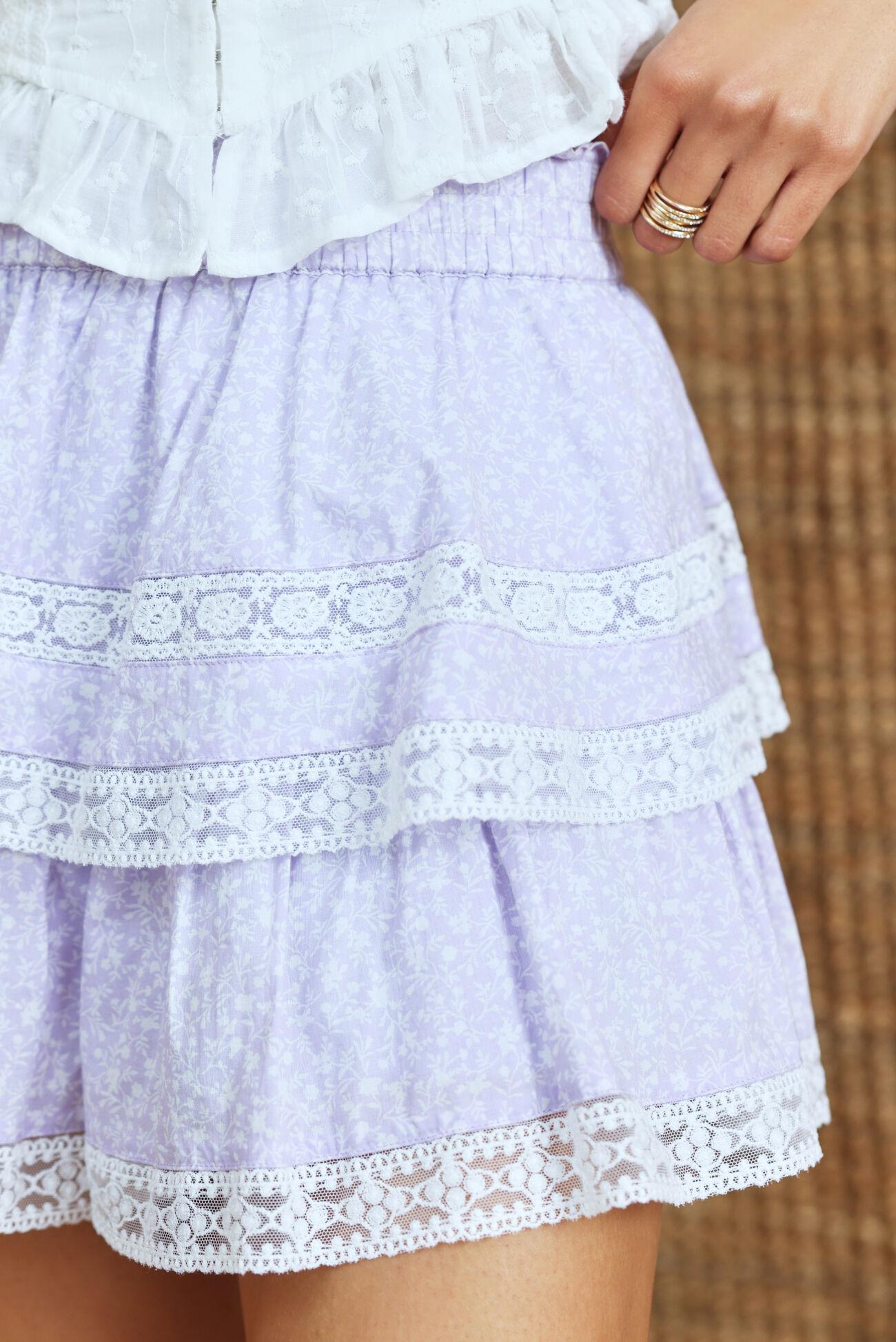 Raleigh Lace Floral Shorts Product Image