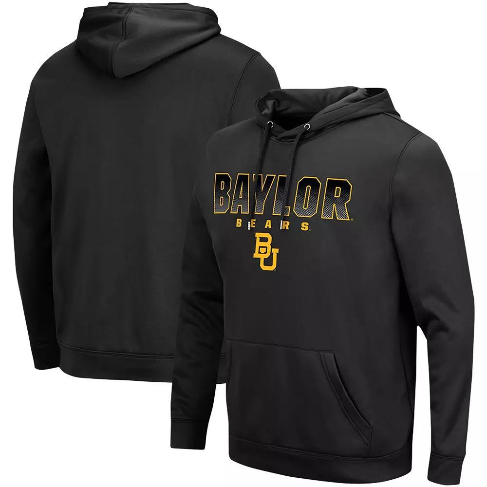 Men's Colosseum Baylor Bears Blackout 3.0 Pullover Hoodie, Size: XL, Bay Black Product Image