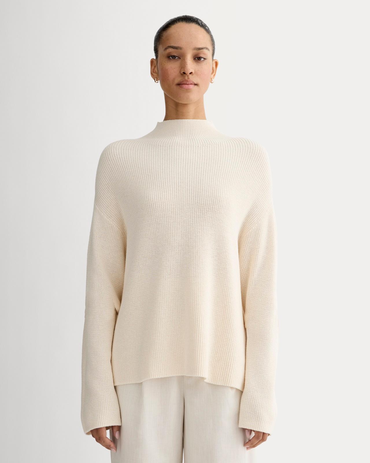 The Slouchy Funnel Neck in Everyday Cotton Product Image