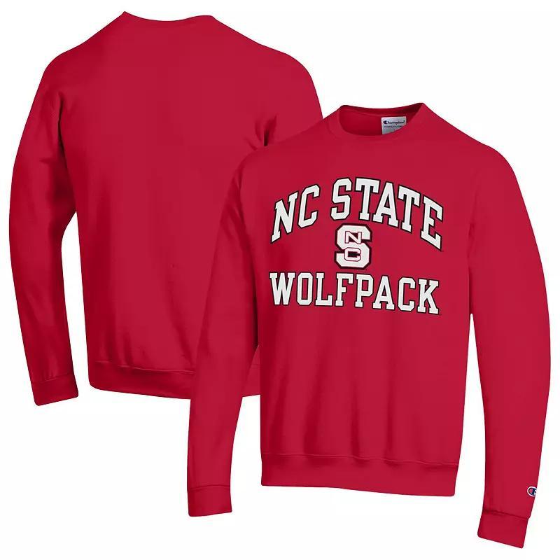 Men's Champion Red NC State Wolfpack High Motor Pullover Sweatshirt, Size: 3XL, Nst Red Product Image