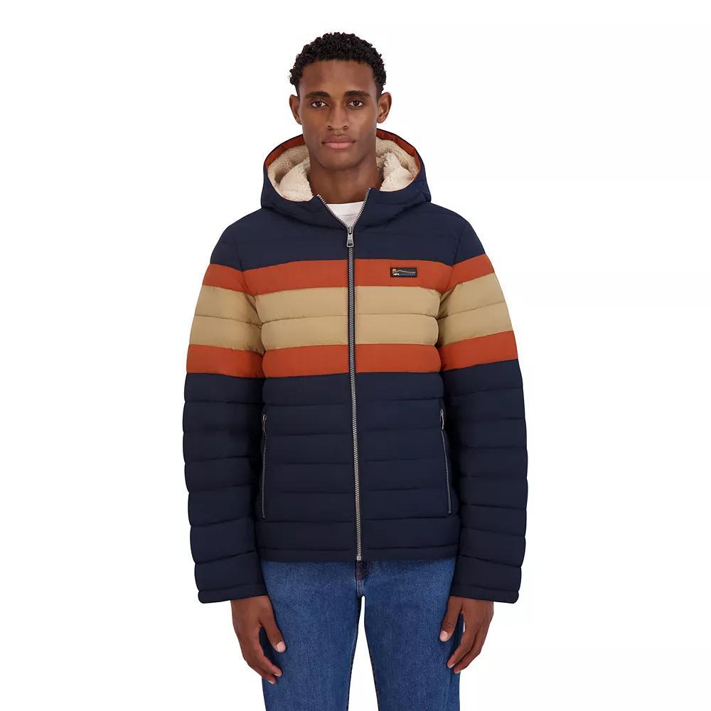 Men's Halitech Puffer Coat, Size: XL, Black Grey Product Image
