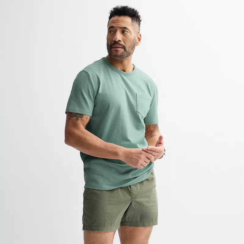 Men's Sonoma Goods For Life® Crewneck Short Sleeve Heavy Weight T-Shirt, Size: Large, Beige Product Image