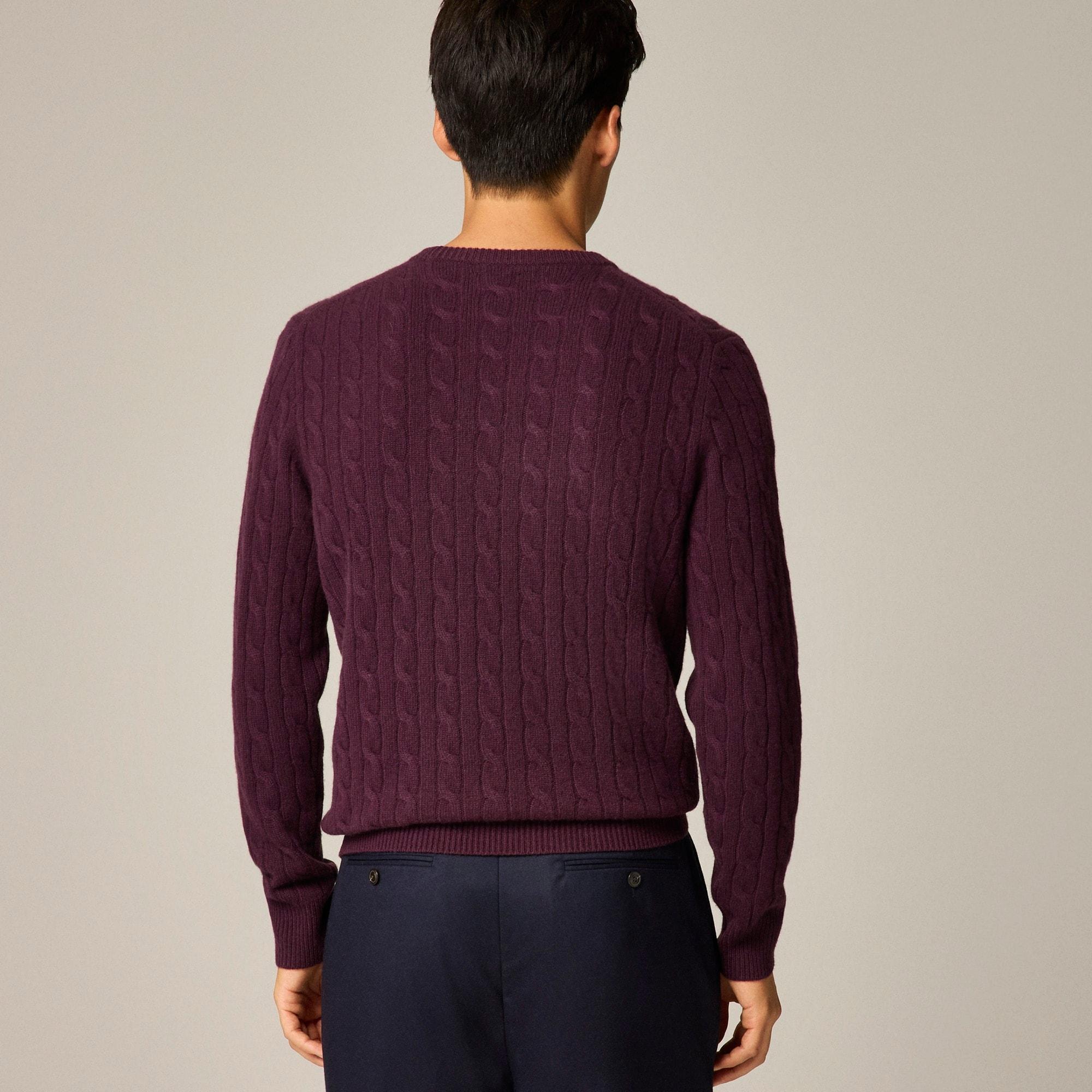 Cashmere cable-knit sweater Product Image
