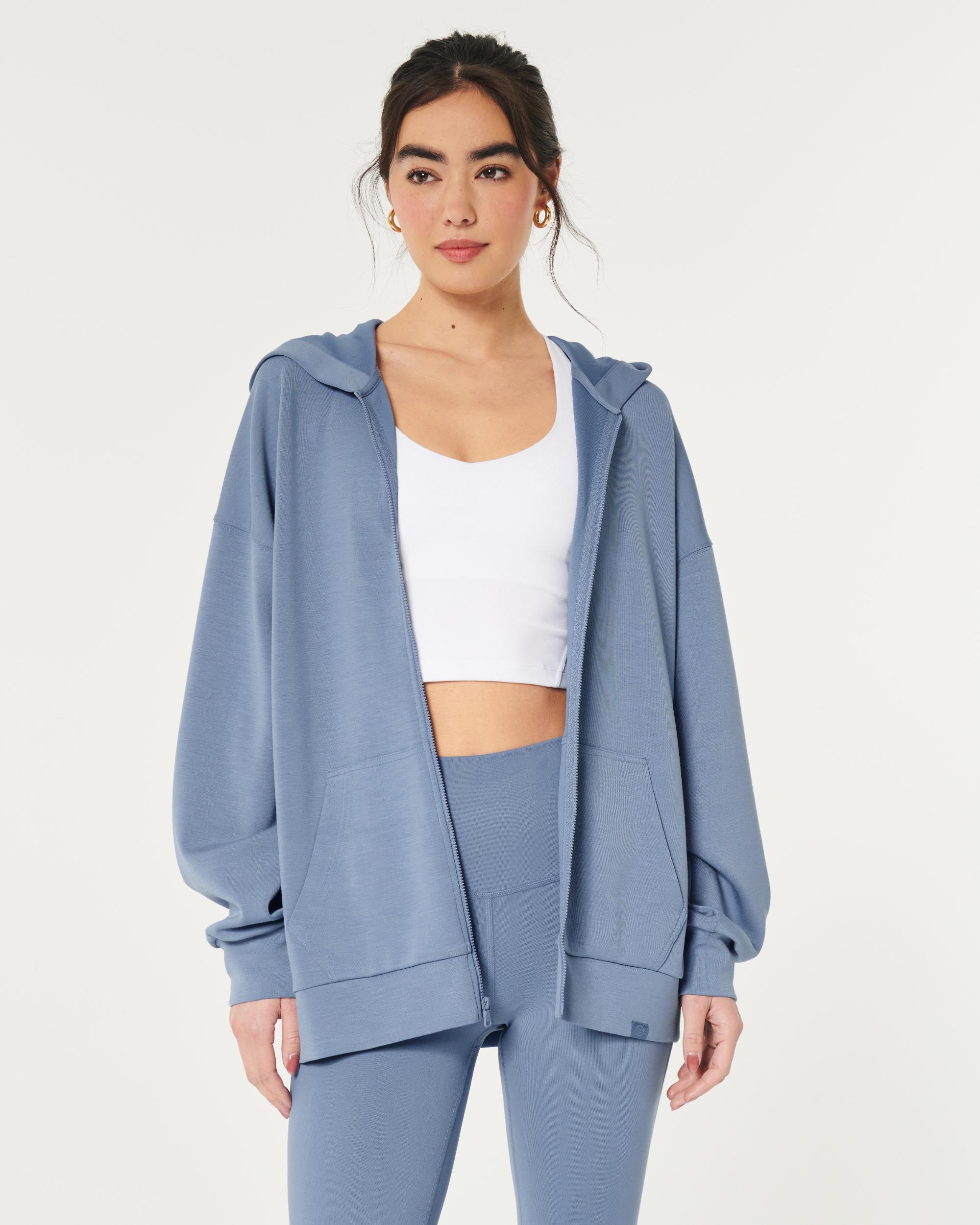 Gilly Hicks Active Cooldown Oversized Zip-Up Hoodie Product Image